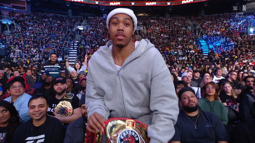 SCOTTIE BARNES AT MONDAY NIGHT RAW 