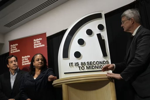 BREAKING: The “Doomsday Clock” has moved to 85 seconds to midnight, the closest it’s ever been. 