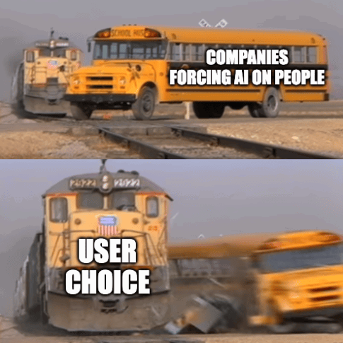 If you voted in our Yes AI or No AI poll, you helped show that choice matters. AI should be optional, not forced.

We offer two different experiences of DuckDuckGo—one with AI and one without AI—so you can use the Internet your way. 