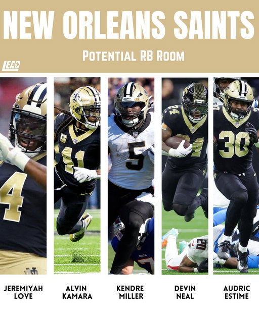 This potential Saints RB room 🔥🔥👀👀 