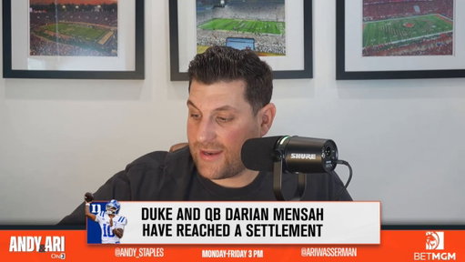 “There will ALWAYS be a food chain."

- @AndyStaples to @AriWasserman on Darian Mensah leaving Duke

Today's Episode:
https://t.co/TOcY8huKWT 
