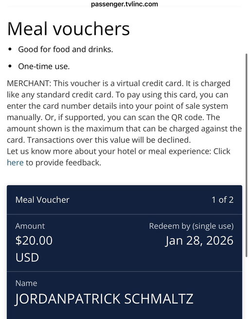 Thank you @united for the $20 meal voucher that will pay for at least half my Evian Water at Hudson News next time I’m in an airport 🙏🏼
You only cancelled my flight, cost me several hundreds of dollars in hotel / uber fees, took me out of a paid appearance + made me miss my 9 year olds birthday party at Dave & Busters yesterday, the $20 bucks will hold me over. It’s the least you could do. Thank god the wifi onboard is only $38 dollars. You guys are the best. 

-Swish