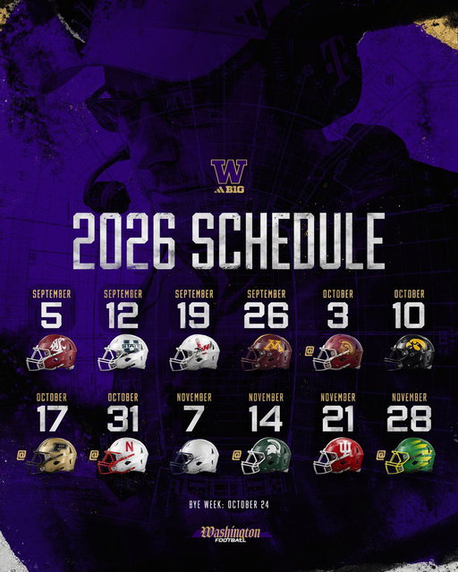 2026 schedule is set 🔒 ☔ 

➡️ Lock in your Season Tickets now

🎟️: http://gohuskies.com/FBTickets 