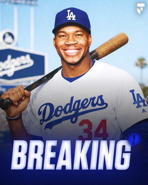 BREAKING: The Milwaukee Bucks are trading two-time MVP Giannis Antetokounmpo to the Los Angeles Dodgers.

Another star heads to LA 🤯 