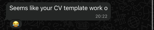 A couple of people are getting interviews with my resume template!!!🔥

It’s free:  https://t.co/DaFq5yMCwf 