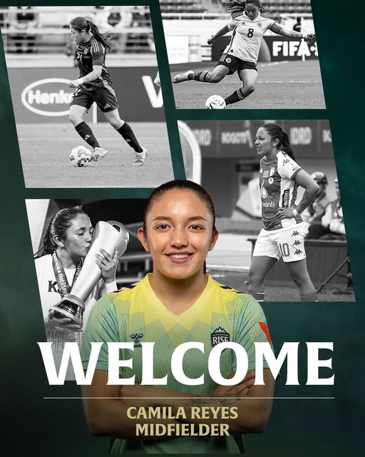 Championship mentality in the midfield. ¡Bienvenida, parcera Camila Reyes! 👋

Camila is a two-time Colombian league champion, with 63 appearances and 21 goals with her last club Santa Fe. She has also earned 8 senior caps with Colombia 💪💚

Read more 🔗 http://bit.ly/3NKWSJW 