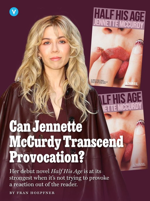 There’s a lot of sex in Jennette McCurdy’s debut novel, ‘Half His Age’ — more than you might otherwise expect. The former Nickelodeon star and ‘I’m Glad My Mom Died’ author strives for discomfort as her protagonist, Waldo, a 17-year-old student in Alaska, has sex again and again and again with her 40-year-old English teacher, Mr. Korgy. ‘Half His Age’ isn’t endorsing their relationship; anyone even a little bit familiar with McCurdy’s writing knows that she’s compelled by female rage and the way young women are used and discarded. 

So much of the book, however, leans on that using and discarding as a repeated narrative beat to show us just how poorly Waldo is treated and how cheap she thinks of herself as being. “With little to no foil for this dismaying existence, however, ‘Half His Age’ often succumbs to shock value in lieu of pushing beyond that which offends,” @franhoepfner writes. 

The sex scenes between Waldo and Korgy are designed to alienate readers — McCurdy repeatedly emphasizes how wrong it all is — but they also eat up a lot of the novel’s oxygen such that shock value starts to become its only value. 

Waldo, despite being the novel’s narrator, shows us only one side of herself. Only as she starts to wake up to the limits of what Korgy can provide her does ‘Half His Age’ start to subvert reader expectations, but by then the book is very nearly over. 

Read Hoepfner’s full review of McCurdy’s first novel: https://nymag.visitlink.me/zulCIj