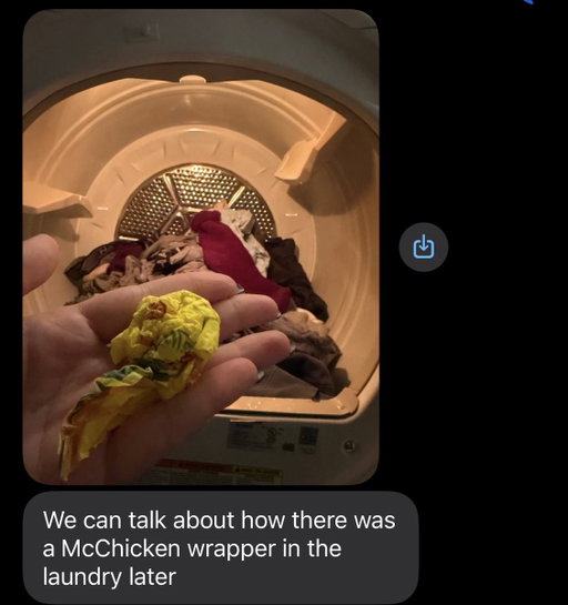 Not the best text to get from your wife 