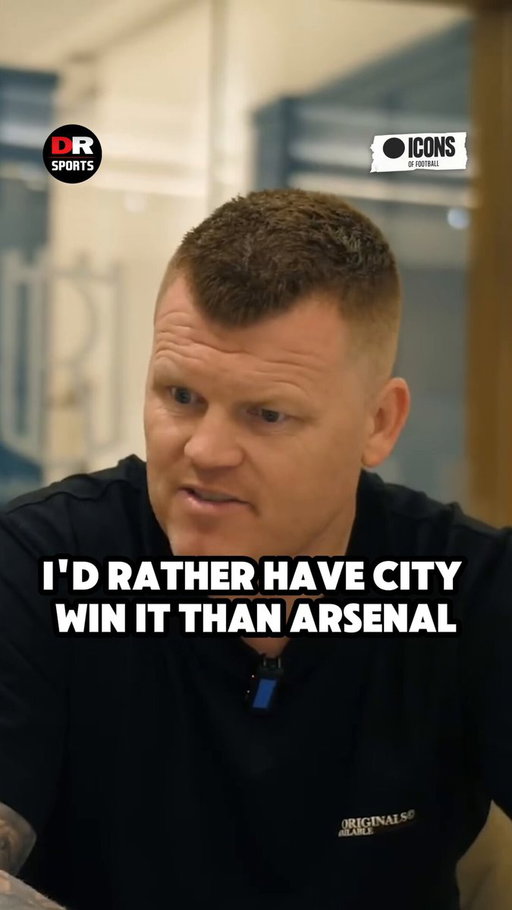 John Arne Riise would rather see Man City win the title than Arsenal! 😳

#IconSeries #Arsenal #ManCity 