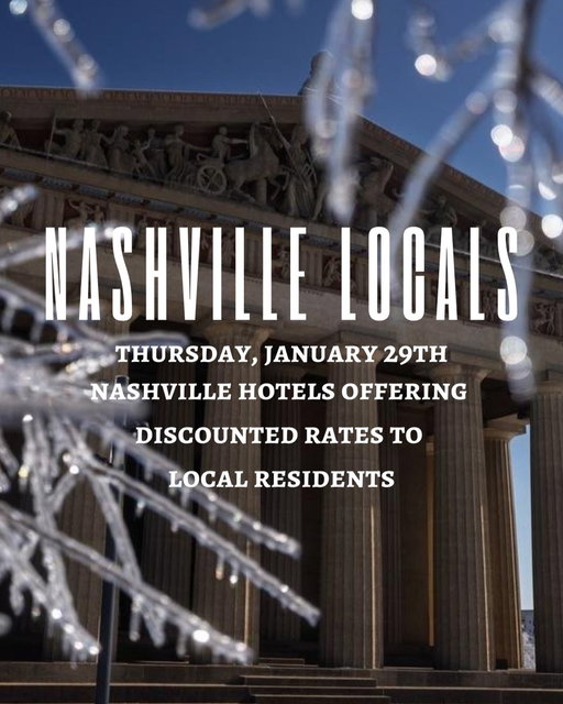 ❄️ NASHVILLE LOCALS ❄️ This one’s for you as we move forward, the Nashville way.
 
As Music City continues to recover from the recent winter storms, many locals may need a safe, warm place to stay. The hotels at the link below are offering special, discounted rates for local residents during this time. For offers and full details, please see the link below. (Proof of residence required)
 
Thank you for continuing to support our community, and looking out for one another as Nashville moves forward, together! ❄️💙

📸: @ rawelementproductions
https://t.co/rdQMm1s7Qu