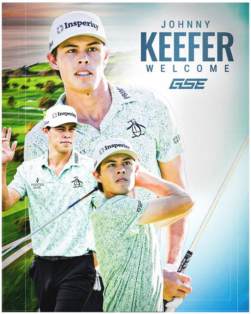 GSE Worldwide is proud to announce the signing of PGA TOUR rookie Johnny Keefer.

A historic run through PGA TOUR Americas and the Korn Ferry Tour, highlighted by the most dominant KFT season since Scottie Scheffler — now a PGA TOUR rookie with starts at the Masters, THE PLAYERS, and the U.S. Open.

Proud to represent one of golf’s fastest-rising stars!