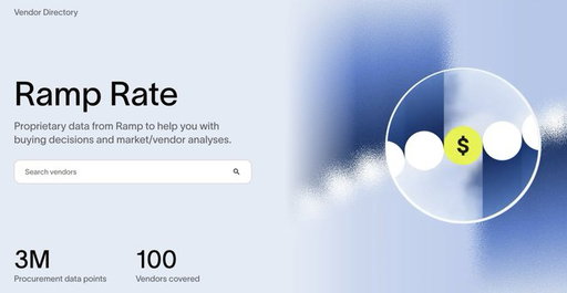 People have been asking us to build this for a long time.

With Ramp Rate, get real-time adoption and growth metrics for 100+ software vendors. All based on actual spend data from 50,000+ companies. All for free.

https://t.co/L1R9HLMoQg 