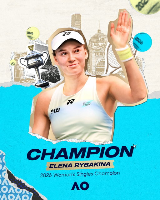 Exceptional. Elite. Elena 👑

Elena Rybakina is the 2026 Australian Open CHAMPION 🏆 