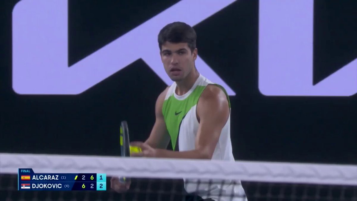 WHAT A GAME AND WHAT A POINT

odds on Polymarket right now:

> Carlos Alcaraz: 82c
> Novak Djokovic: 19c 