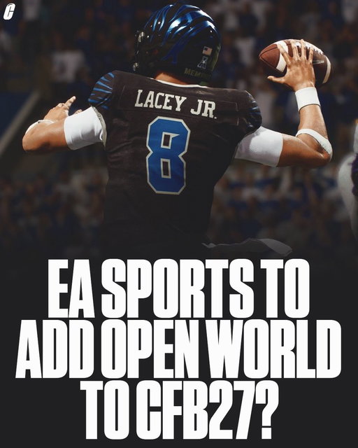 This would be such a cool change to the game 🔥 

Imagine being able to walk around your college’s campus in CFB27 👀 