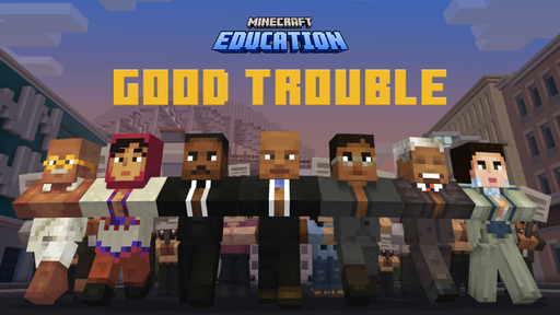 Want to change the world IRL? Start in Minecraft.

In the free Good Trouble DLC, explore global civil rights movements, meet changemakers, and learn how to stand up, speak out, and build a better world.

Download from the @MinecraftMarket: https://t.co/ajS0X9TEaZ 