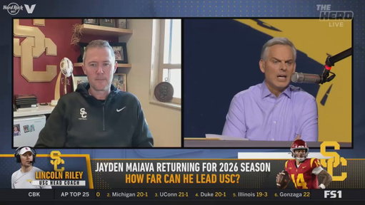 "Now there's not just one part of the country paying players. Everybody's able to do it and it's a great thing."

@colincowherd and @uscfb Head Coach Lincoln Riley talk about how NIL has changed college football 