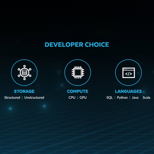 It’s all about developer choice. 

“At Snowflake, we believe you should have flexibility across your entire data stack—from storage in Snowflake or your own buckets to options like data warehouses and containers, to compute resources including CPUs and GPUs, to the languages you prefer—whether that's SQL, Python, Java, or Scala.” 

– Christian Kleinerman, EVP of Product