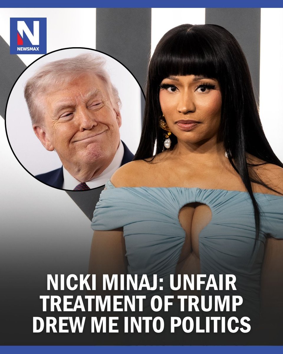 STANDING WITH TRUMP: Nicki Minaj said she became publicly involved in conservative politics after the unfair treatment of President Trump reminded the rapper of her own history of public backlash. 