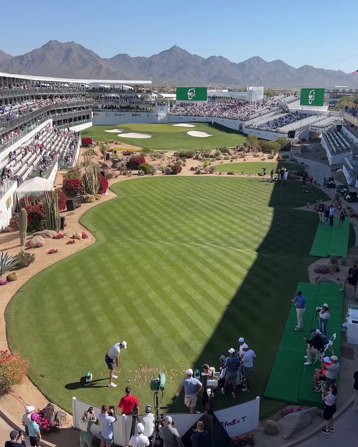 This angle of Scottie on the 16th in Scottsdale 👀 #TeamTaylorMade 