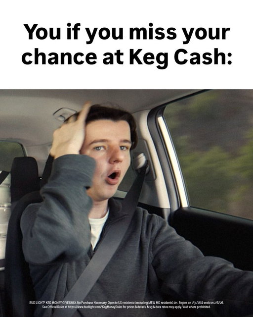 A feeling no one should experience. So don’t. Comment #BudLightKegCash &amp; #Sweepstakes for a chance to win keg money for #SBLX weekend 