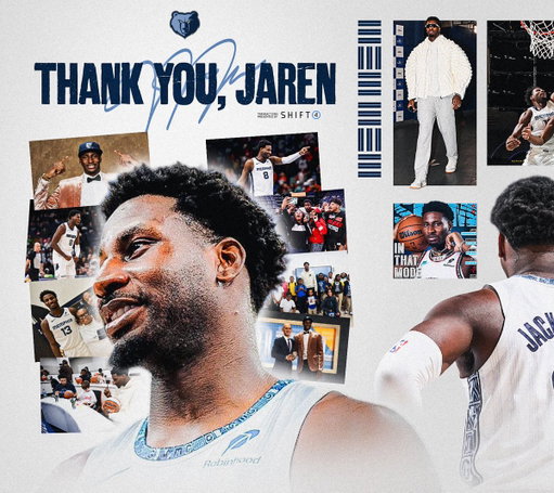 🐻 All-Rookie First Team
🐻 2x All-Star
🐻 2x NBA Blocks Leader
🐻 3x All-Defensive Team
🐻 Defensive Player of the Year

Trip, your impact, energy and passion for this team, this community and this city has left a lasting legacy. From the 〽️ with love. 🫶

Thank you @jarenjacksonjr for 8 great years.