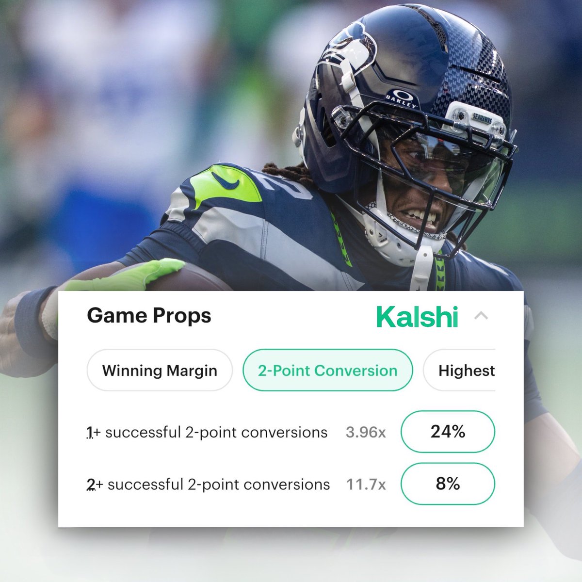 Kalshi gives a 24% chance for a 2-point conversion to be completed in the Super Bowl. 

What’s the best 2-point conversion play you’ve ever seen? 