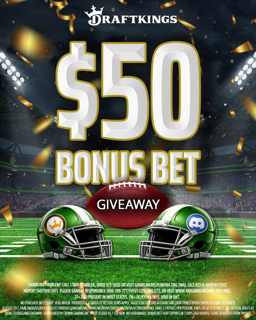 We’re giving away $50 Bonus Bets to 100 winners!

🎟️  How to enter:
✅Follow @ dk_assist
✅Repost this post
✅Comment who you’re rooting for to win the Super Bowl

➕  Bonus entry:
Join our Discord # Big-Game-Giveaway channel and comment your favorite Super Bowl halftime performance