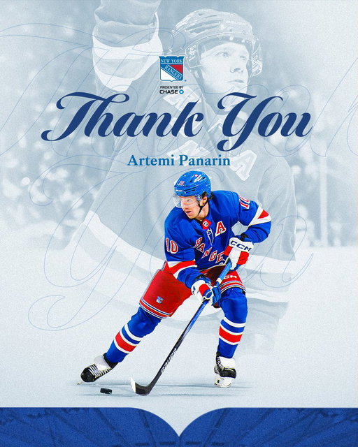 For all the highlight-reel plays, countless smiles and unforgettable moments - thank you, Bread, for seven outstanding seasons as a New York Ranger. 