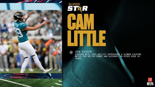New Superstar Abilities dropping in #Madden26 today! 

Caleb Williams | @ChicagoBears 
George Pickens | @dallascowboys 
Dion Dawkins | @BuffaloBills 
Cam Little | @Jaguars 

Who needs a Superstar Ability next? 👀📈 