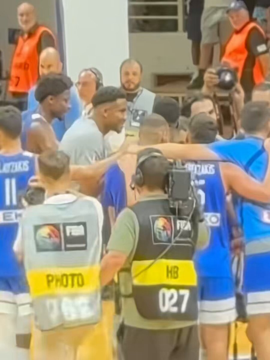 Giannis Antetokounmpo to Shams Charania at the NBA celebrity All-Star game:
