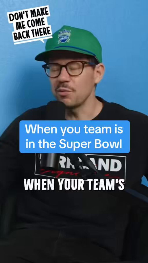 The Seahawks are in the Super Bowl, so no, I would not like to go to your Super Bowl party 