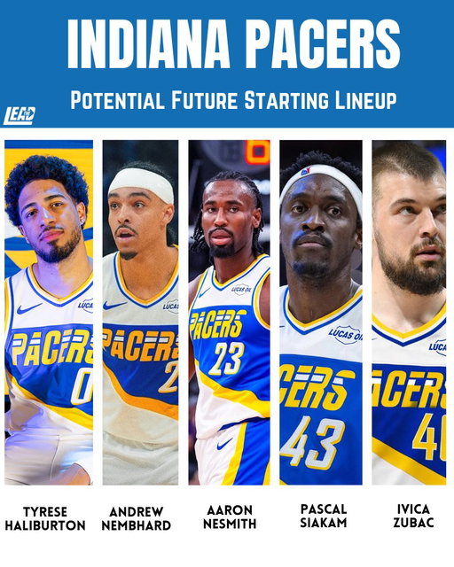 Tyrese Haliburton
Andrew Nembhard
Aaron Nesmith 
Pascal Siakam
Ivica Zubac 

Obi Toppin
TJ McConnell
Ben Sheppard 
Jarace Walker
Jay Huff

Plus a top 4 overall pick? Scary hours. 