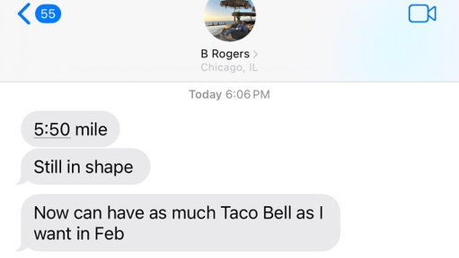 My brother has this unique approach to fitness where he doesn’t exercise, but he does run one mile on the treadmill at the beginning of each month. If he breaks six minutes then he doesn’t work out until the start of the following month when he tests his speed again 