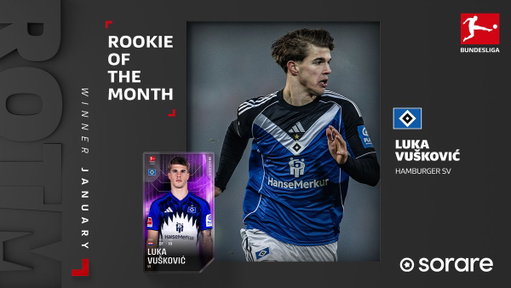 Your #BLRookie of the month for January - Luka Vušković! 🤩🔥

#Bundesliga | @HSV | @Sorare | #Sorare 