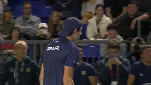 BRAZILLIANCE 🇧🇷

Gustavo Heide levels the tie with a stunning 7-6(4), 3-6, 7-6(3) win against Gabriel Diallo in Vancouver 👏

#DavisCup @cbtenis 