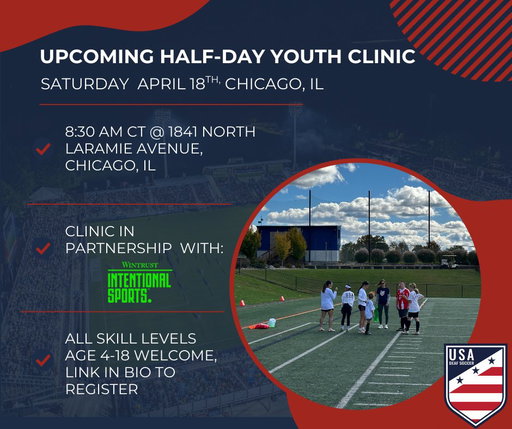 Less than 75 days until our Chicago Half-Day Clinic ⚽️
Focused training. More touches. d/Deaf &amp; Hard-of-Hearing specific coaching.

📍 Chicago, IL
Register now →https://usdeafsoccer.com/new-upcoming-events/ 