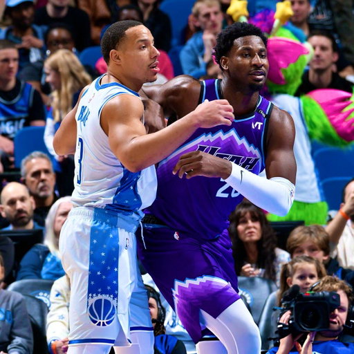 Show a Grizzlies fan in early 2025 this photo of Desmond Bane (Magic) guarding Jaren Jackson Jr. (Jazz) and they’d swear it was AI…

Time goes by too fast. 🥲 