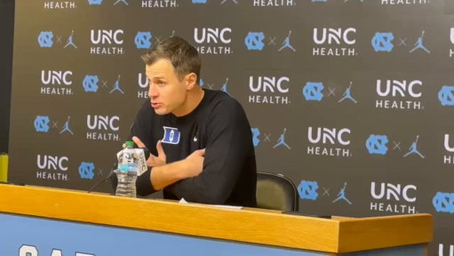 Jon Scheyer was heated postgame:

"It's hard to talk about the game when I was most concerned for the safety of our players. I don't wanna make it about that, but... I got staff members that got punched in the face... That's not what this game is about. That was a scary ending." 