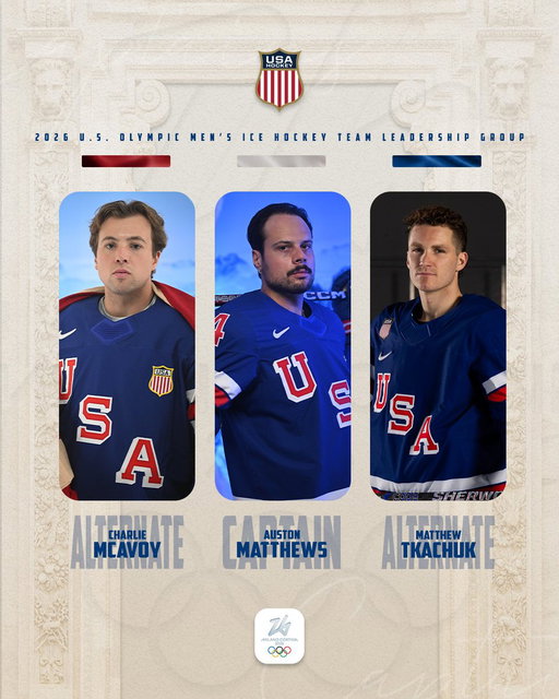 Meet the 2026 U.S. Olympic Men's Ice Hockey Team leadership group 🇺🇸 #WinterOlympics 

Details: https://t.co/asWby0F2bT 