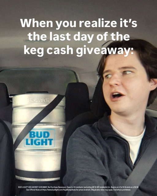 Better late than never. Comment #BudLightKegCash &amp; #Sweepstakes for a chance to win keg money to get the good #SBLX times rolling 