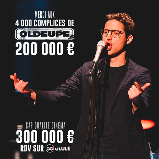 Merci à tous les complices d’OLDEUPE. On va casser le game ! Maintenant, on va chercher les 300 000 €.

C’est le palier qui permet au film de devenir solide, abouti et crédible pour le cinéma (presque comme Matrix mais plus marrant).

De nouvelles contreparties viennent d’être ajoutées sur Ulule et vous pouvez désormais voir la maquette #1 du film.

Si on s’y met maintenant, les 300K sont atteignables très vite !

👉 https://t.co/Sy60xVi0b0

PS : live public mercredi soir 😉