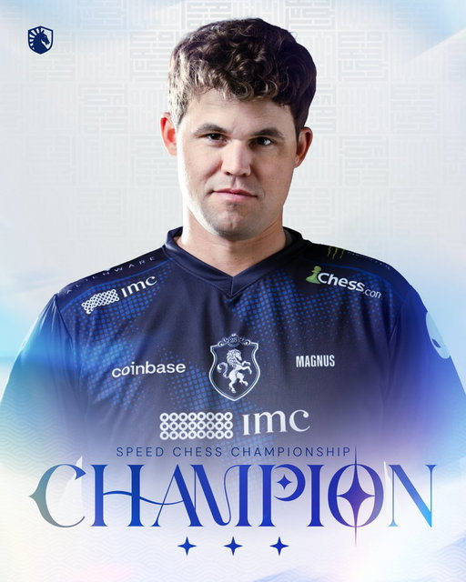 ⚡️MAGNUS CARLSEN WINS THE SPEED CHESS CHAMPIONSHIP⚡️

A final worthy of the stage.
Magnus is awarded the Naroditsky Trophy, a special honor as we remember Danya today💙

Alireza delivered brilliance at every turn-- GGWP!
Chess won today. ♟️💙 