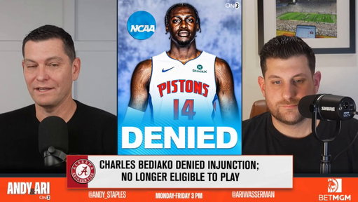 HUGE win for the NCAA: Alabama judge denies Charles Bediako injunction

Watch here as @AndyStaples and @AriWasserman break down the latest out of Tuscaloosa:

https://t.co/CUbWC8znnq 
