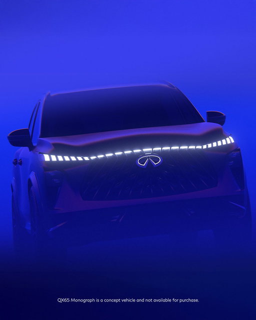 Where precision lines and a powerful stance come together. The QX65 Monograph concept is a study in modern luxury. 