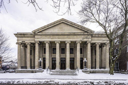 Here’s a 1911 Neo-classical and greek revival former church now manuscript library with over 30k sq ft of space in Buffalo NY and it is currently listed for only $350,000? What the hell??? 