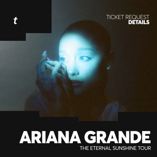 Updates regarding Ariana Grande’s The Eternal Sunshine Tour ☀️

Fans who have not yet secured tickets for Ariana Grande’s The Eternal Sunshine Tour may submit a request. 🎟️

Scroll for more info on how to request tickets. ⬇️

🎫 US Request: https://t.co/Kfl8QRiis5
🎫 Canada Request: https://t.co/4SjuctCNX7