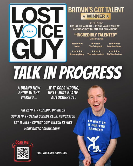 Added more dates for my brand new work-in-progress show.

Fri 22 May, Komedia, Brighton.
Sun 31 May, Stand Comedy Club, Newcastle.
Sat 11 July, Comedy Cow, Milton Keynes.

More dates coming soon. 

Tickets at https://t.co/nzkMa79K2T 

Where else would you like me to visit? 