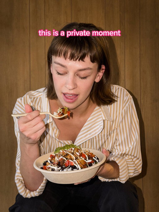 get your own bowl and mind your business. 