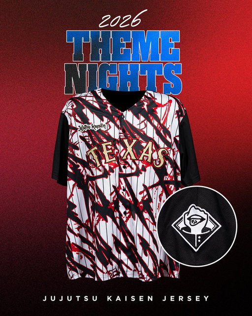 Calling all sorcerers... you're going to need THIS Jujutsu Kaisen Theme Night Jersey 👀 

🎟️ https://t.co/kdF6eNRsVu 
